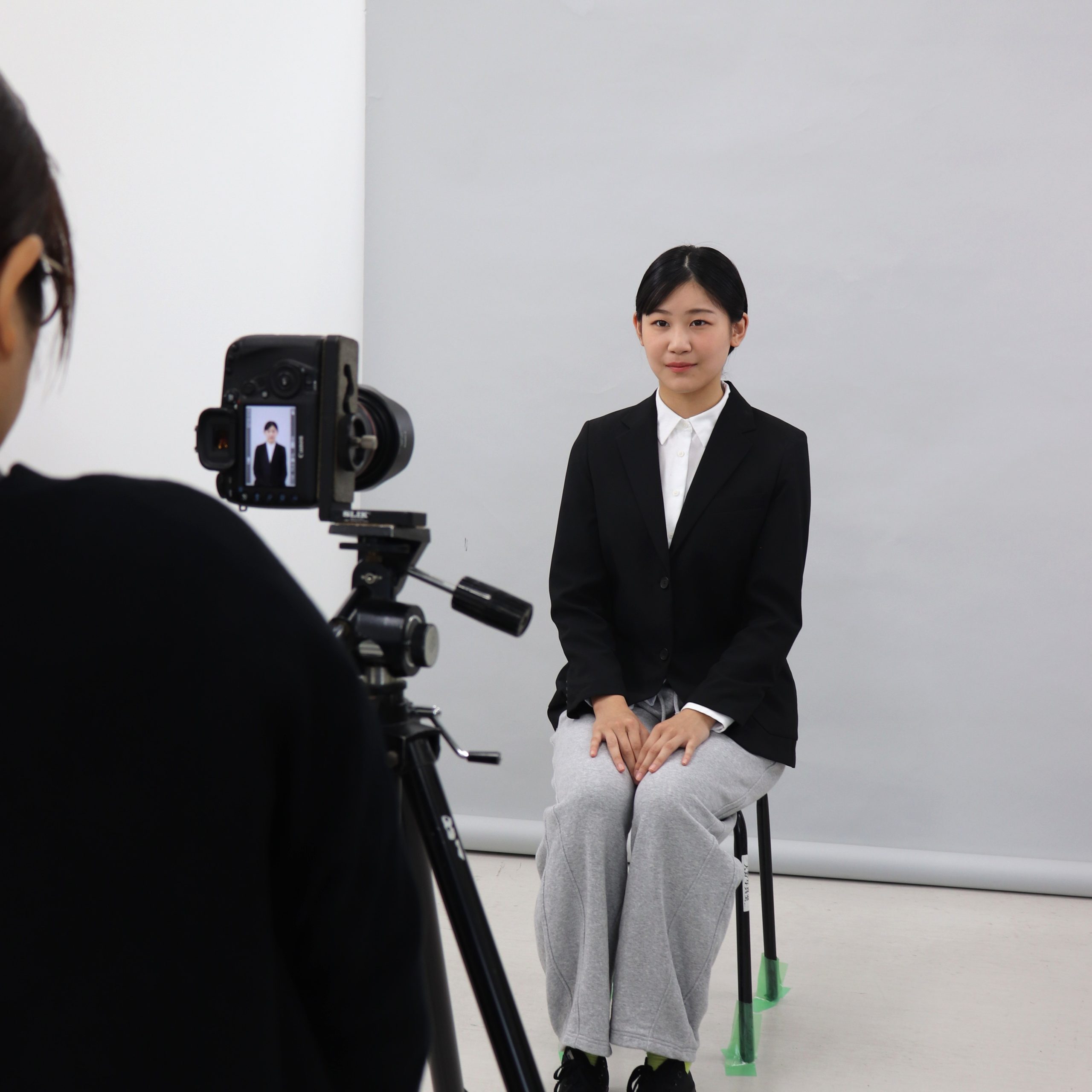 履歴書写真、学内で撮れます!